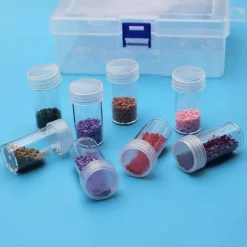 Sparkly Selections Clear Diamond Painting Storage Container with 24 Bottles