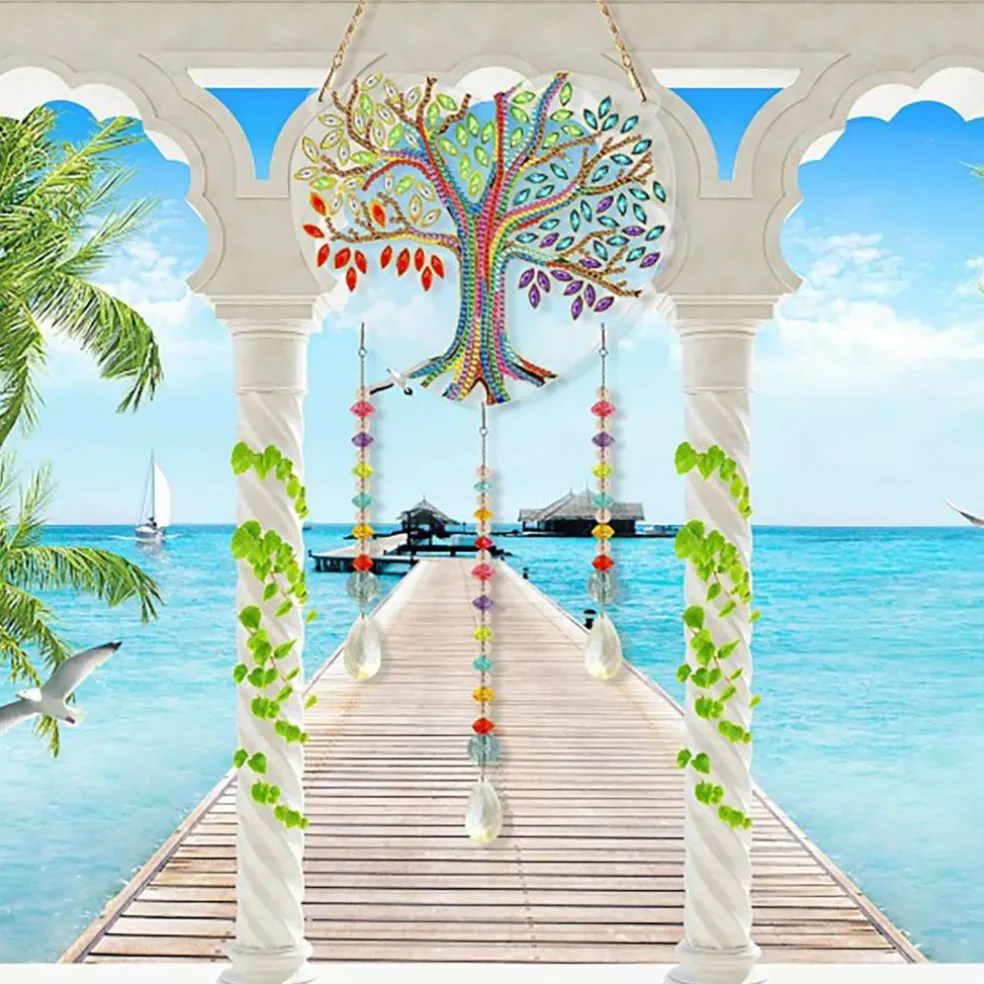 Sparkly Selections Colorful Tree Acrylic Wall Hanger Diamond Painting