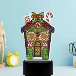 Sparkly Selections Gingerbread House Lamp Diamond Art Kit