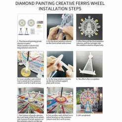 Sparkly Selections Pirate Ship Ferris Wheel 3D Decoration Diamond Painting