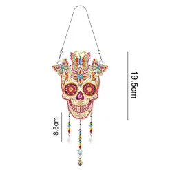 Sparkly Selections Skull and Butterflies Wall Hanger Diamond Painting