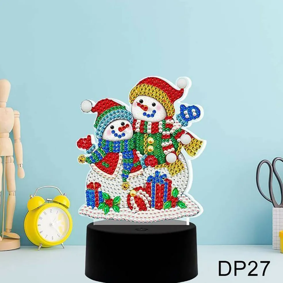 Sparkly Selections' Snowmen Lamp