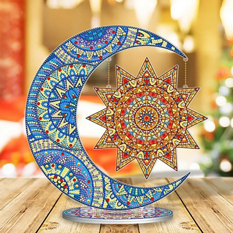 Sparkly Selections Sun and Moon 3D Table Decoration Diamond Painting