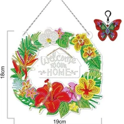 Sparkly Selections Welcome Home Wreath Diamond Painting