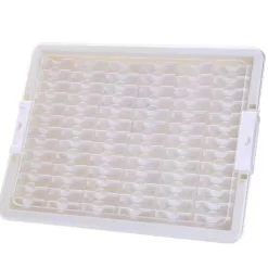 Sparkly Selections White Diamond Storage Box with 78 Compartment Bottles
