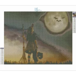 Sparkly Selections Young Witch Diamond Painting Kit, Round Diamonds