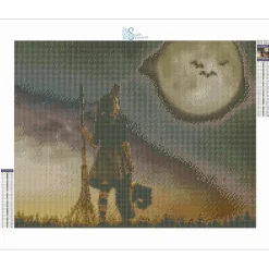 Sparkly Selections Young Witch Diamond Painting Kit, Round Diamonds