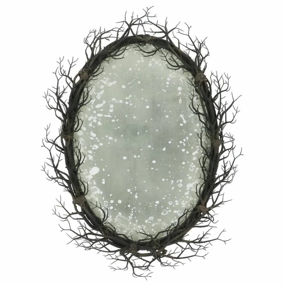 28" Speckled Mirror Wall Décor in Twig Frame by Ashland®