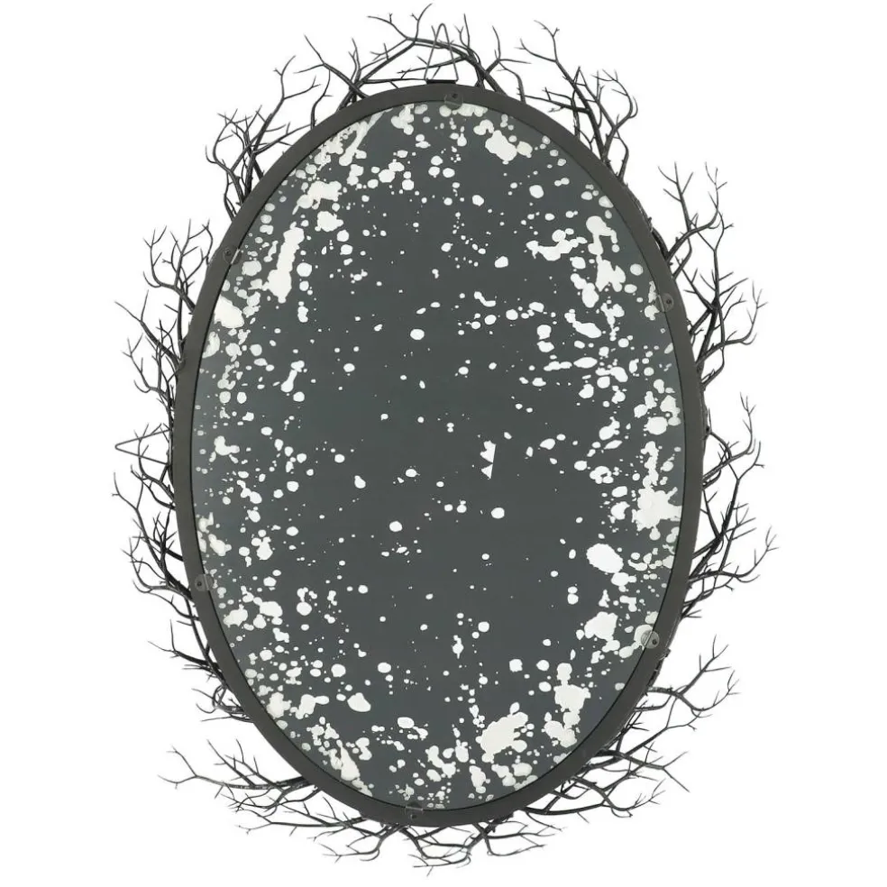 28" Speckled Mirror Wall Décor in Twig Frame by Ashland®