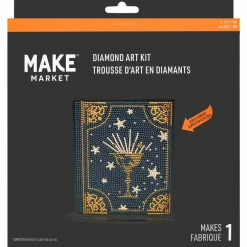 7" Spell Book Acrylic Surface Diamond Art Kit with Stand by Make MarketĀ®