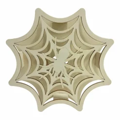 7" Spider in Web DIY LED Wood Décor by Make Market®