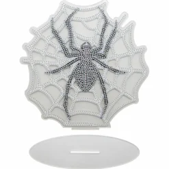 8" Spider Web Acrylic Surface Diamond Art Kit with Stand by Make Market®