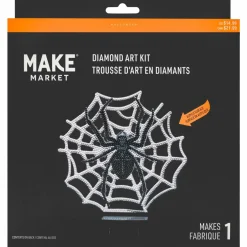 8" Spider Web Acrylic Surface Diamond Art Kit with Stand by Make Market®