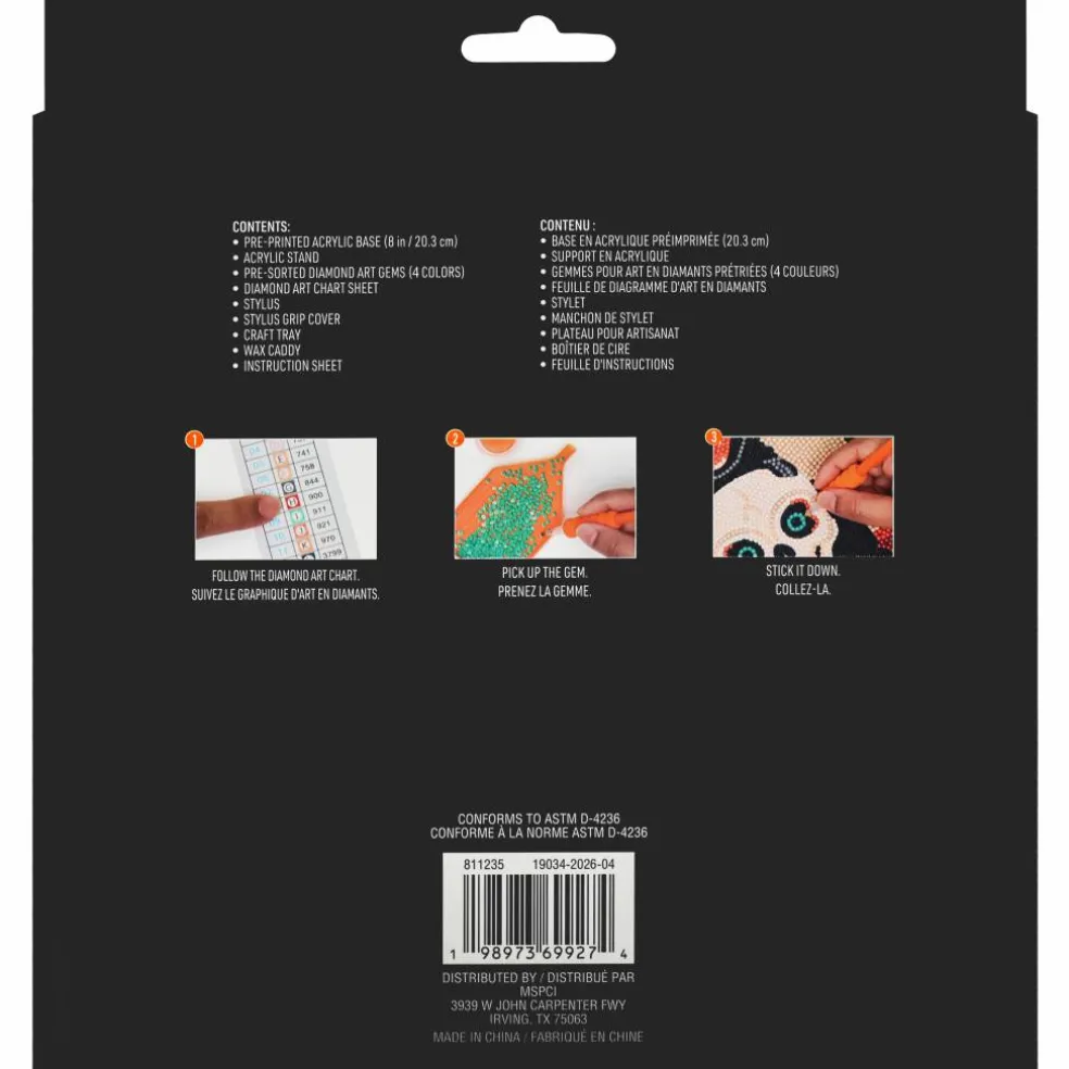 8" Spider Web Acrylic Surface Diamond Art Kit with Stand by Make Market®