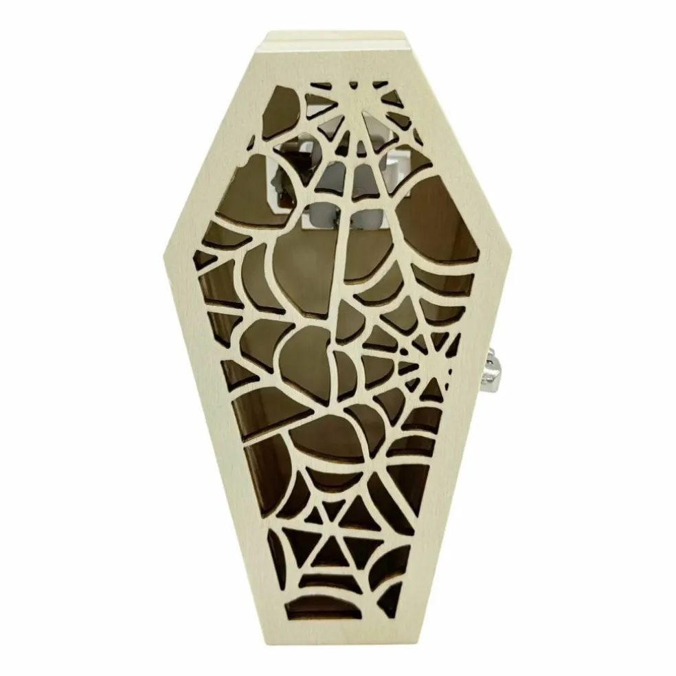 4.5" Spiderweb Coffin DIY LED Wood Décor by Make Market®