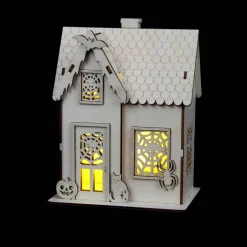 7.5" Spiderweb Cottage DIY LED Wood Décor by Make Market®