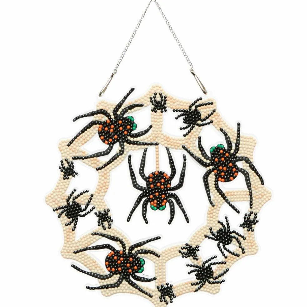 8" Spider Web Wreath Diamond Art Kit by Make Market®