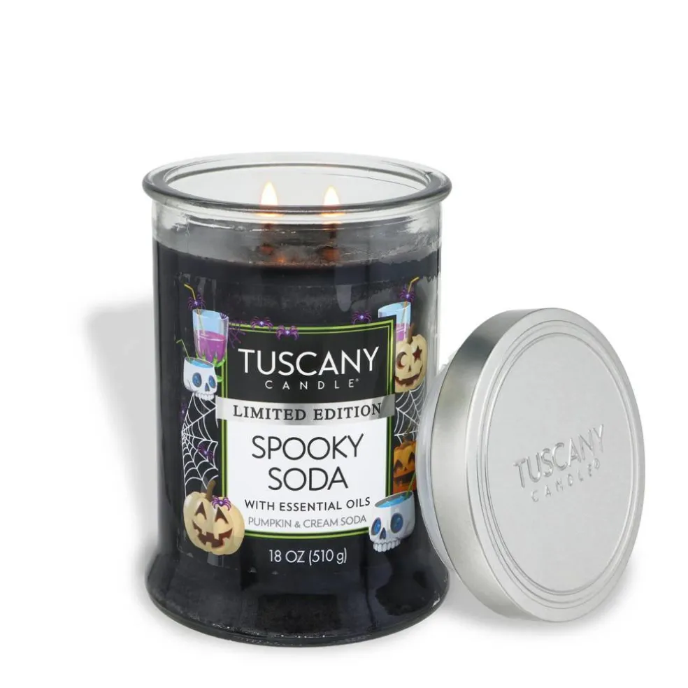 Spooky Soda: Pumpkin & Cream Soda Scented Halloween Candle (18 oz)