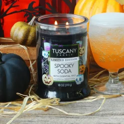Spooky Soda: Pumpkin & Cream Soda Scented Halloween Candle (18 oz)