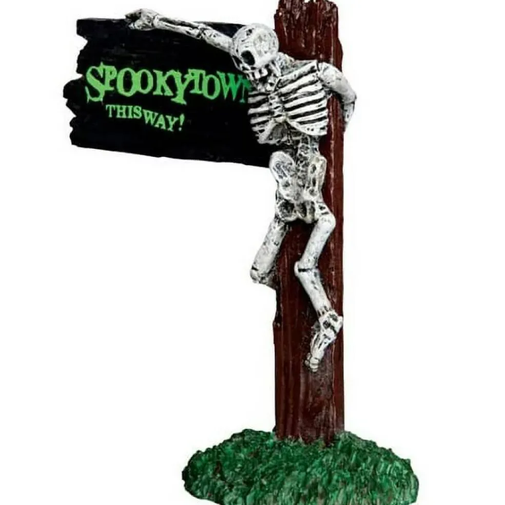 Spookytown This Way Sign - Lemax