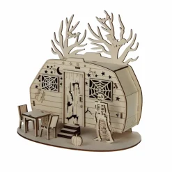 8" Spooky Trailer DIY LED Wood Décor by Make Market®