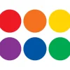 Spot On® Dry-Erase Desktop Writing Spots Colorful Circles - 4", Pack of 12