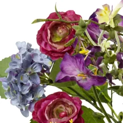 24" Spring Garden Floral Arrangement with Glass Vase