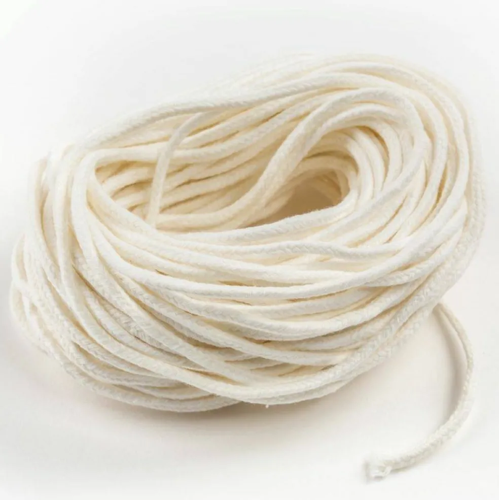 #5 Square Braid Wicking for Candlemaking - 3 yds