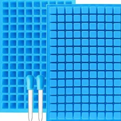 Square Candy Molds Silicone Molds for Hard Candy, Gummy, Caramels, Chocolate, Ganache, Ice Cubes, 252 Cavity
