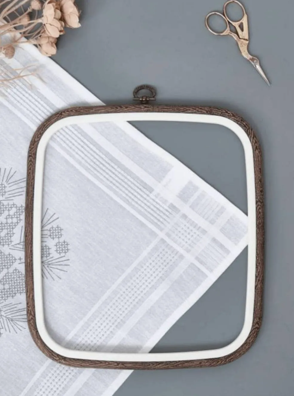 Square Flexi Hoop Nurge 230-13 Woodgrain