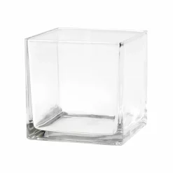 6" Square Glass Vase by Ashland®