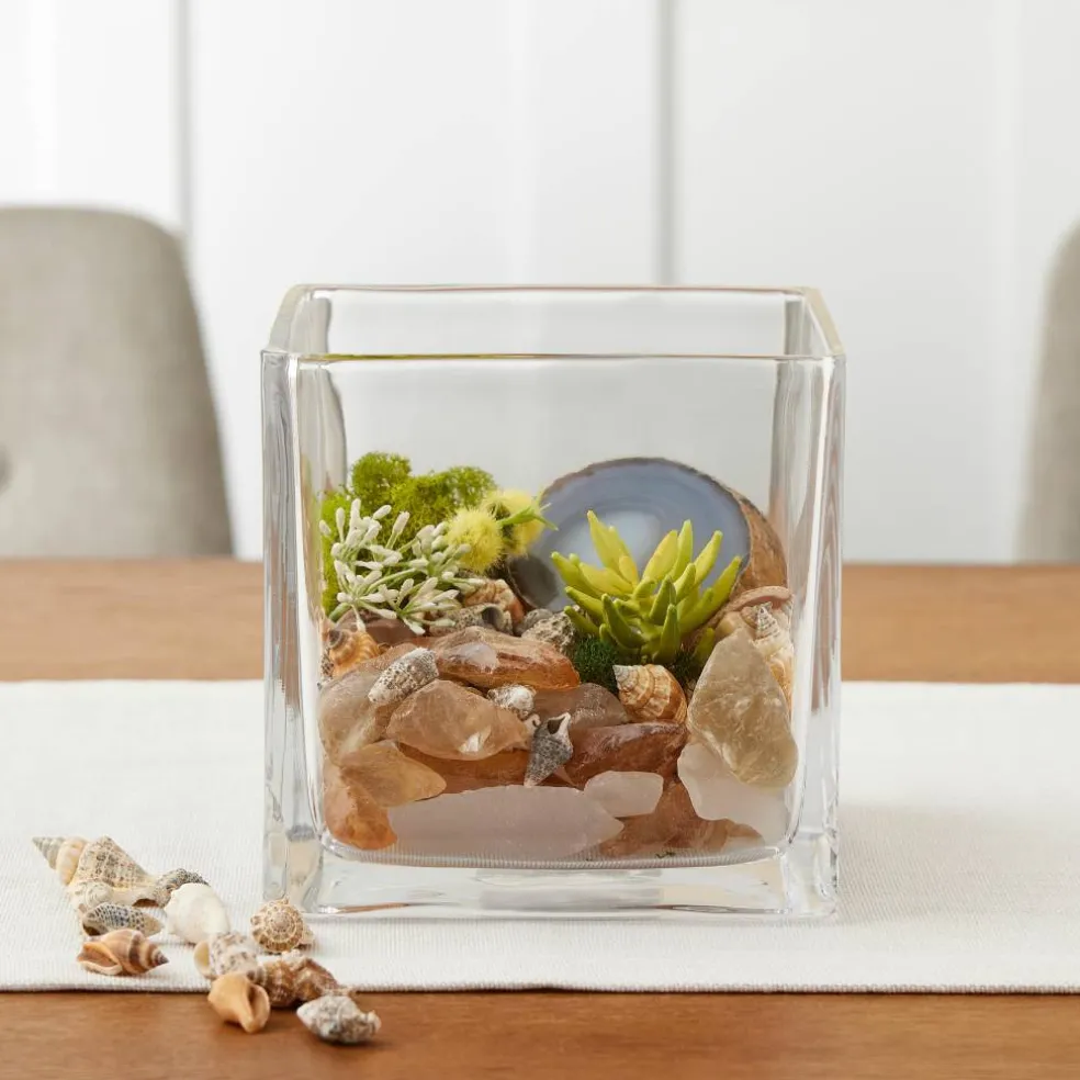 6" Square Glass Vase by Ashland®