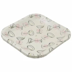 7" Square Martinis Snack Plates by Celebrate It™
