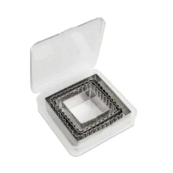Square Metal Cookie Cutters for Precise Evenly Shaped Cookies