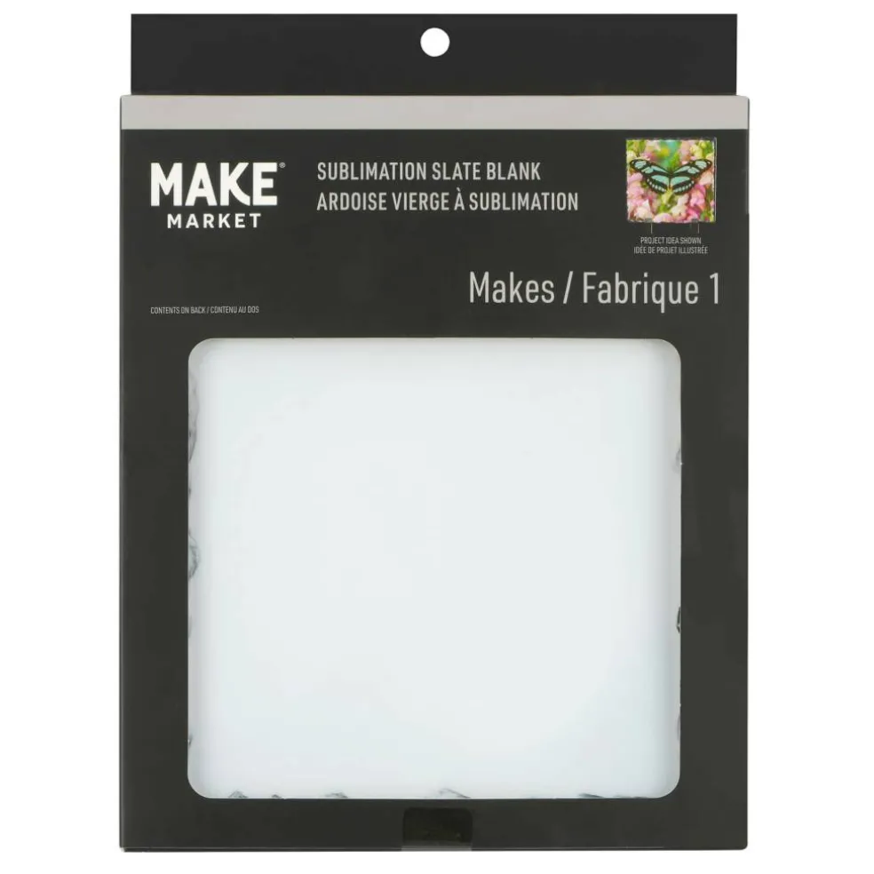 6" Square Slate Sublimation Blank by Make Market®