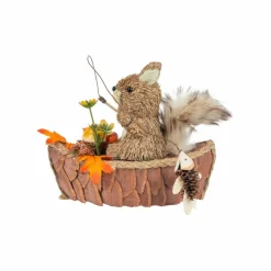 6.5" Squirrel in Boat Decorative Animal by Ashland®