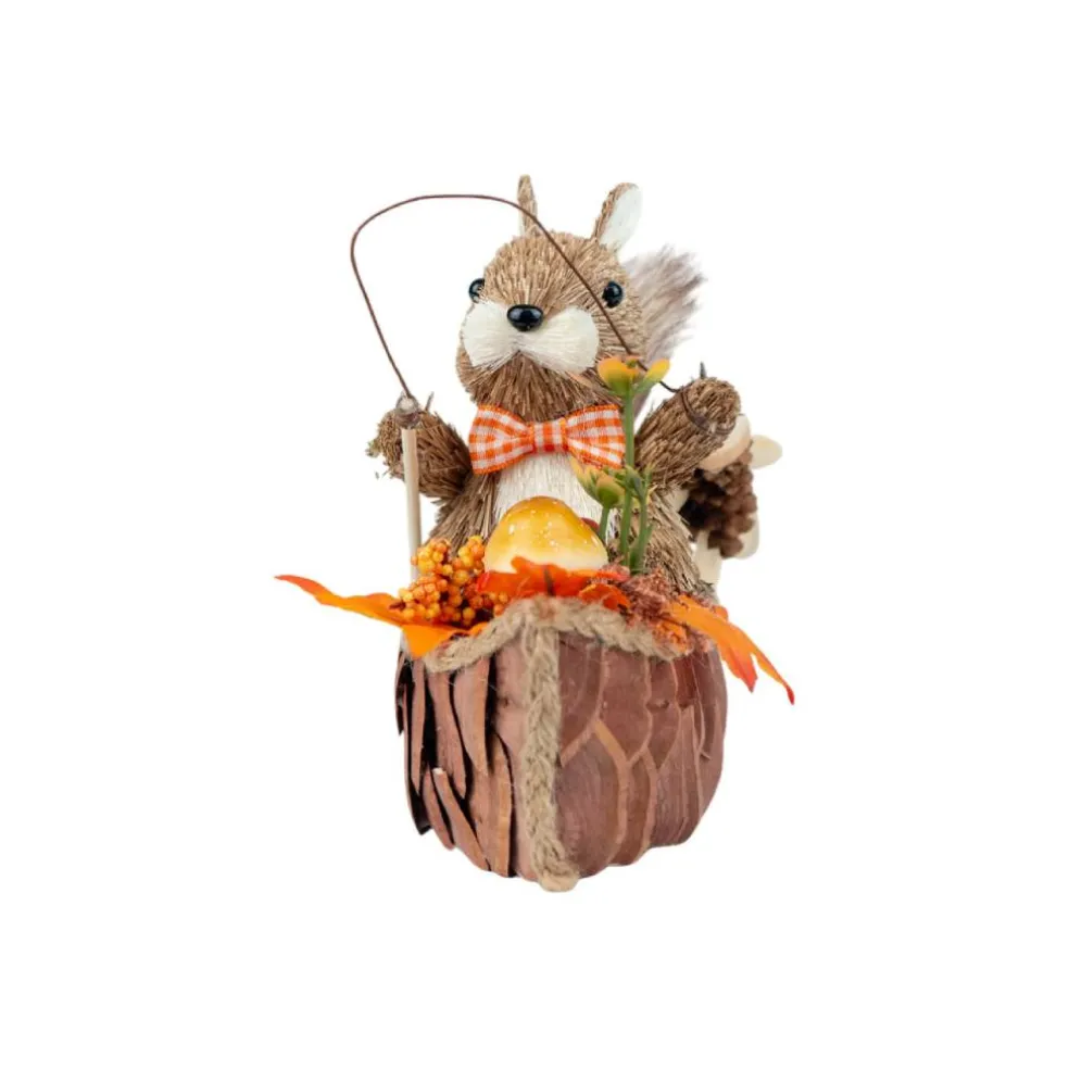 6.5" Squirrel in Boat Decorative Animal by Ashland®