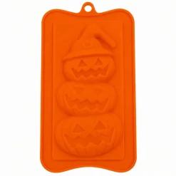 Stacked Jack-O-Lantern Silicone Mold – Halloween Pumpkin Chocolate Bar Mold