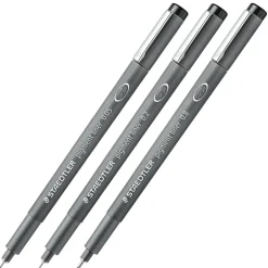 STAEDTLER® Black 3 Piece Pigment Liner Set