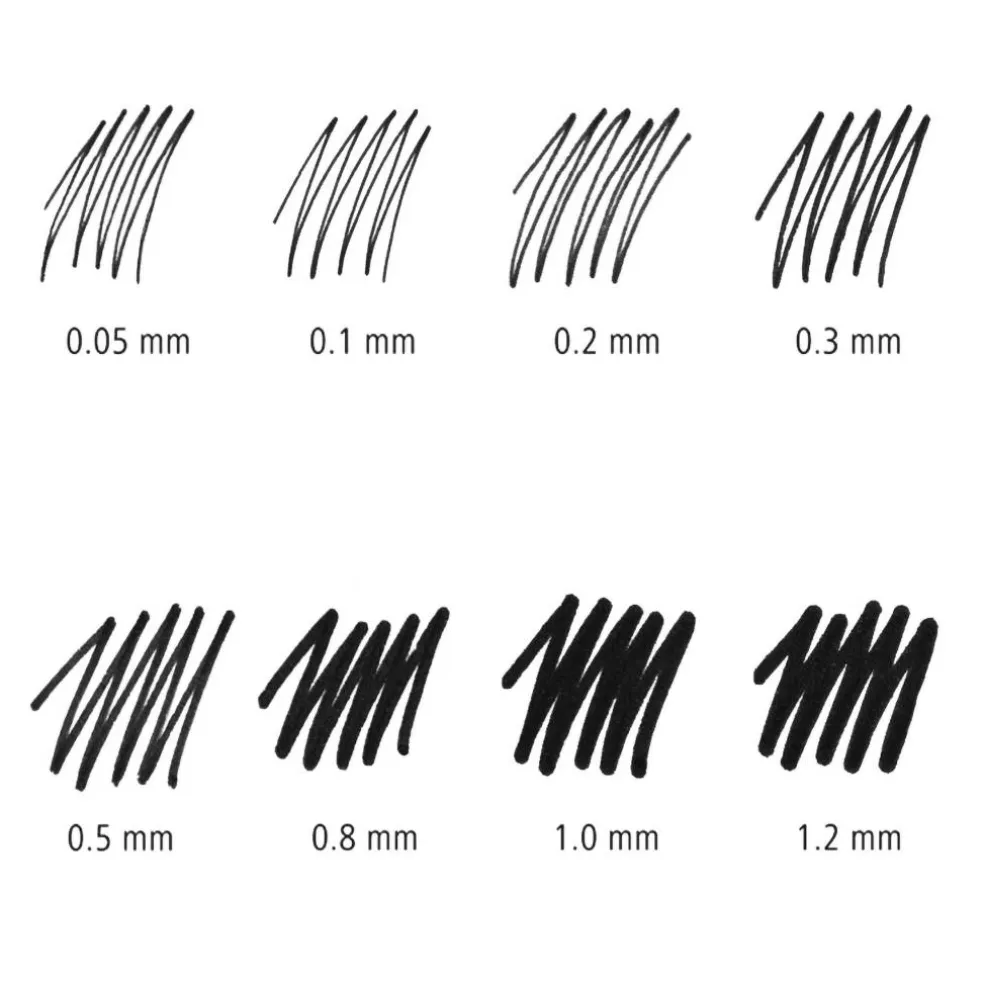 STAEDTLER® Black 8 Piece Pigment Liner Set