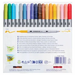 Staedtler® Duo-Color Fiber-Tip 36 Color Marker Set