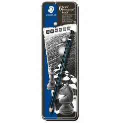 Staedtler® Mars® Lumograph® 6 Black Pencil Set