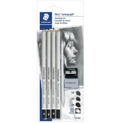Staedtler® Mars® Lumograph® Charcoal Sketching Set, 7pc