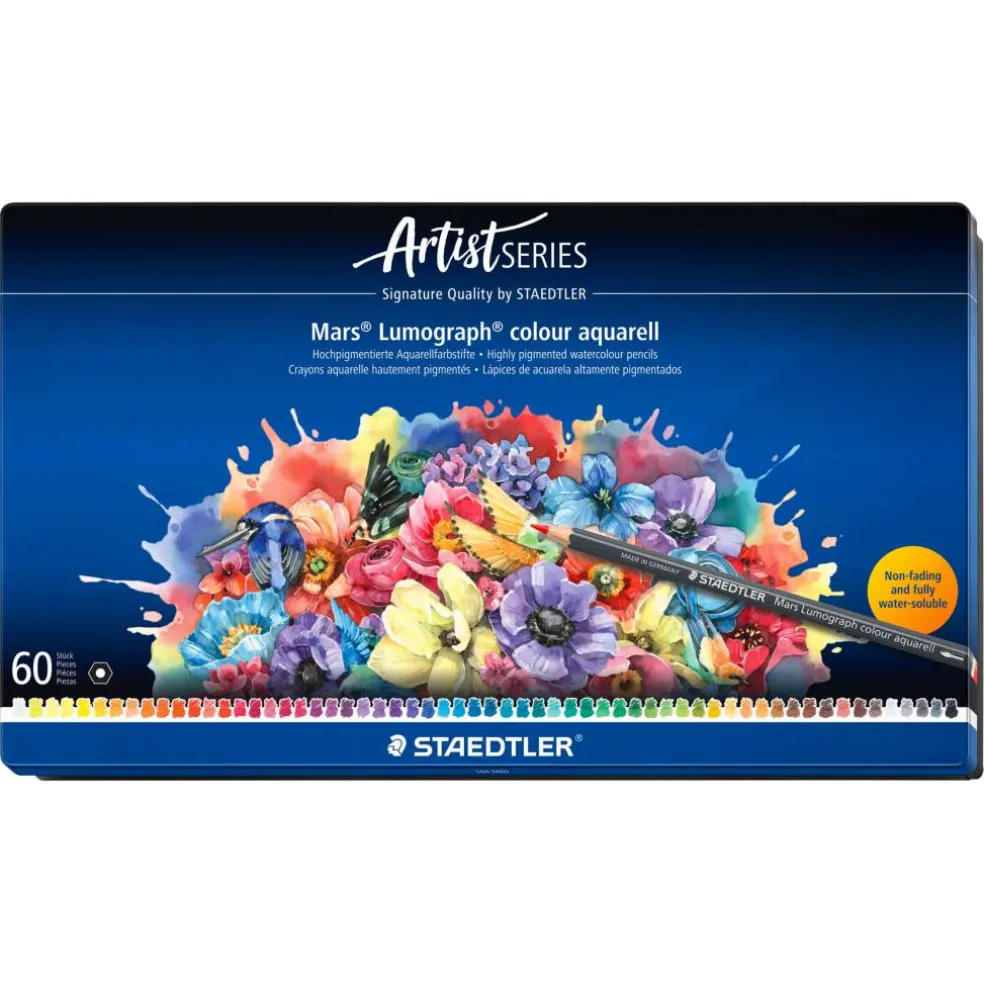 Staedtler® Mars® Lumograph® 60-Piece Watercolor Pencil Set