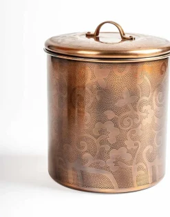 Stainless Steel Kitchen Canister | Antique Copper Finish