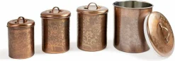 Stainless Steel Kitchen Canister | Antique Copper Finish