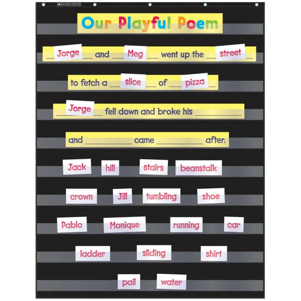 Standard Black Pocket Chart