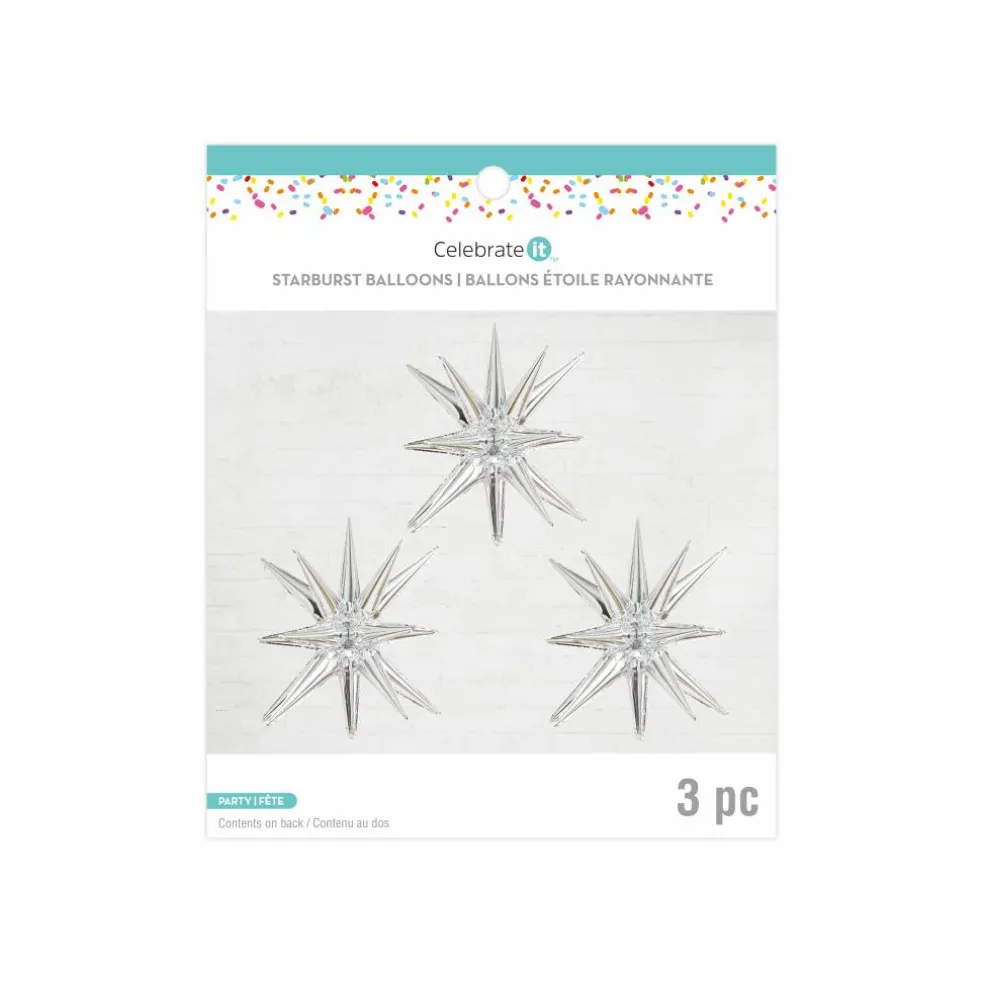 26" Starburst Foil Balloons, 3ct. by Celebrate It™