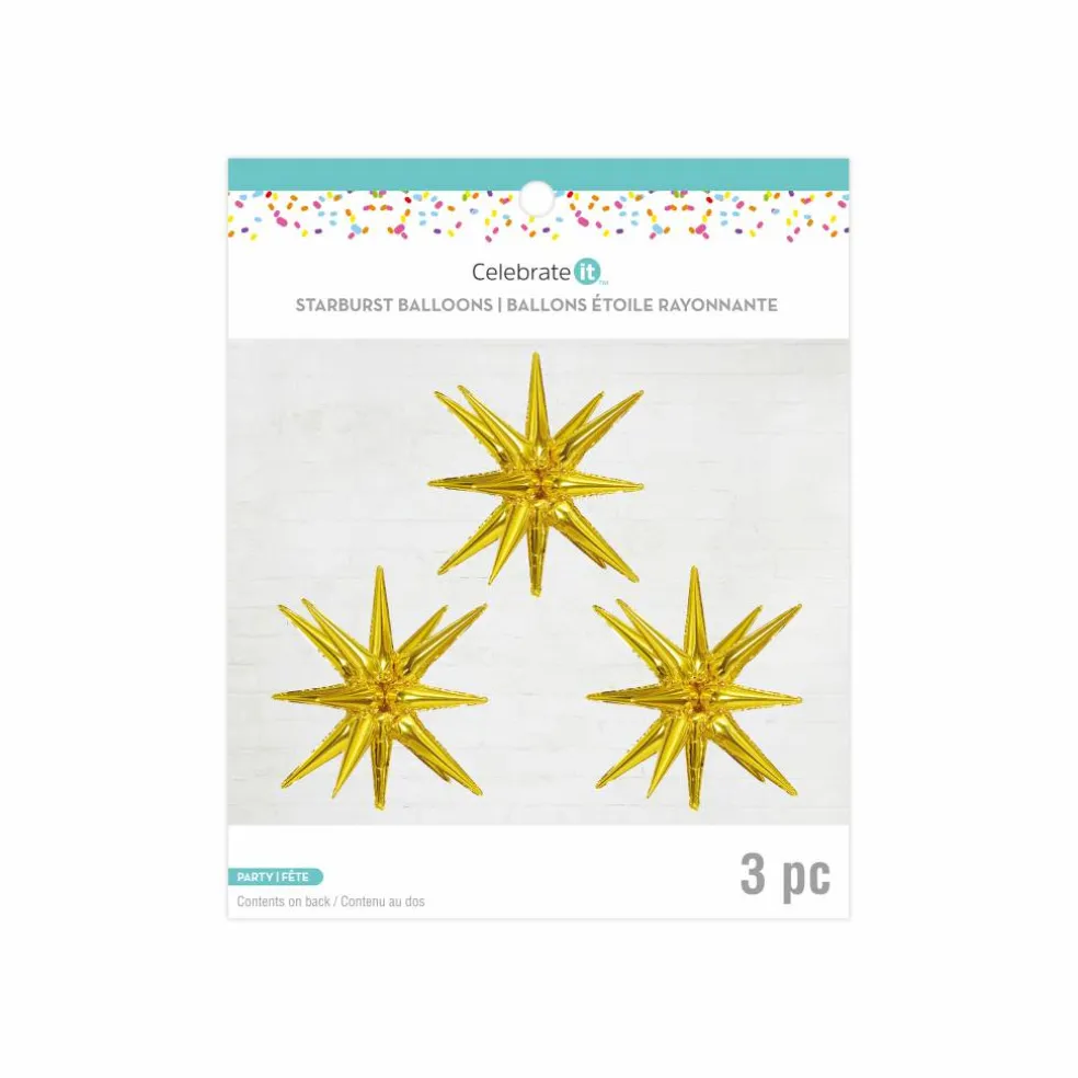 26" Starburst Foil Balloons, 3ct. by Celebrate It™