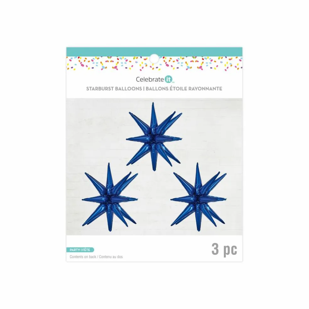26" Starburst Foil Balloons, 3ct. by Celebrate It™